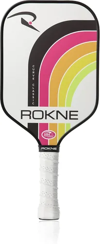 Miniatura 12 de ROKNE Curve Classic Pickleball Paddle Paletas de pickleball de fibra de vidrio aprobadas por USAPA Ingeniería de precisión y comodidad Textura
