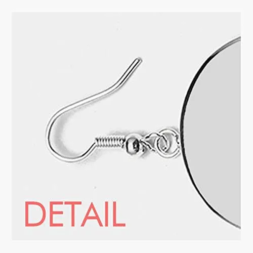 Miniatura 4 de Santiago De Chile City Watercolor Ear Dangle Silver Drop Earring Jewelry Woman