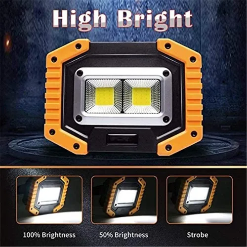 Miniatura 3 de OTYTY Luz de Trabajo LED Recargable, 30W 1500LM Luces de Inundación Portátiles Alimentadas por Batería con Base Magnética, Batería de 4200mAh