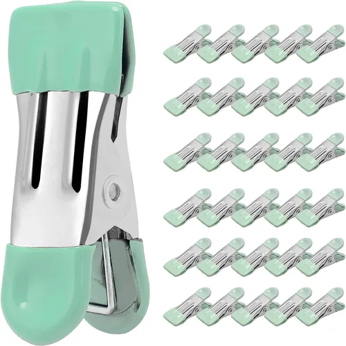 Miniatura 11 de Pinzas de Ropa Resistentes Paquete de 30, Clips de Metal de 2.17 Pulgadas, Pinzas para Ropa para Secado de Fotos Tendedero Lavandería Calcetines