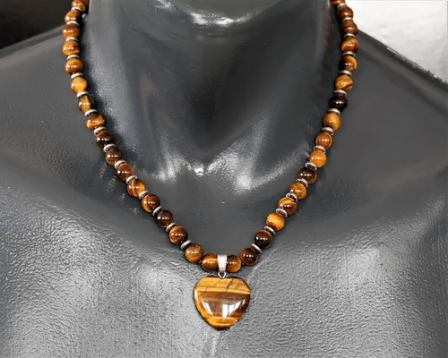 Miniatura 61 de Colgante de corazón de aventurina natural, Collar de cuentas de aventurina genuina, Collar de piedra verde, Collar de piedras preciosas, Cuentas