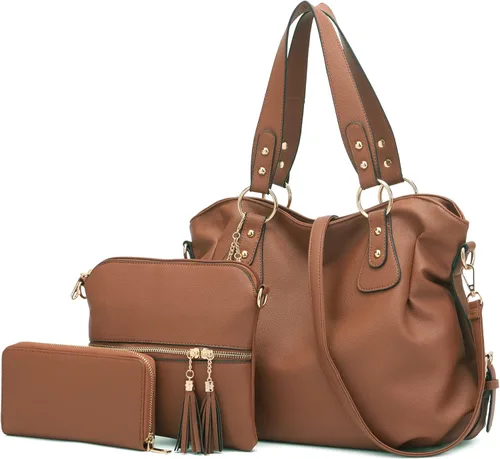 Miniatura 9 de Juego de carteras y carteras para mujer, bolso grande con cartera, 3