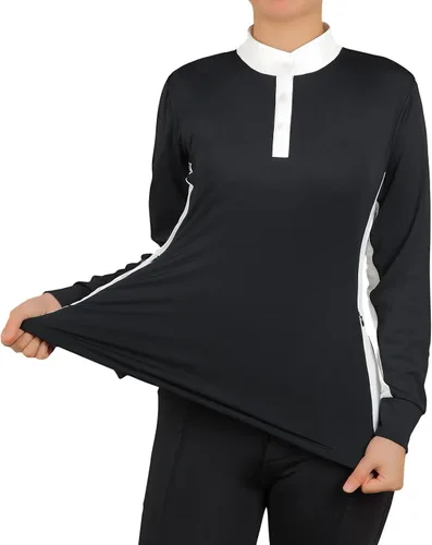 Miniatura 3 de Camisetas de golf de manga larga para mujer, con bolsillos
