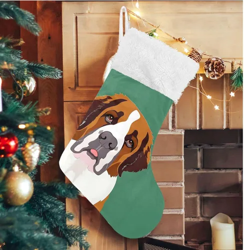 Miniatura 21 de ALAZA Medias de Navidad divertidas con muñeco de nieve agitando la mano, clásicas, decoraciones grandes personalizadas para la familia, temporada