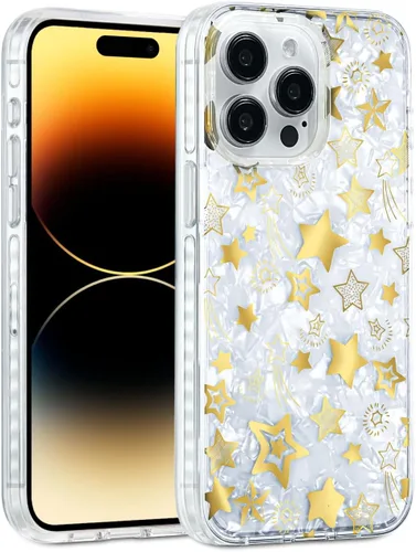 Miniatura 42 de SCORPIFY Funda para iPhone 15 Pro Max con diseño floral de Nemophila azul, bonita funda transparente para teléfono para mujeres y niñas