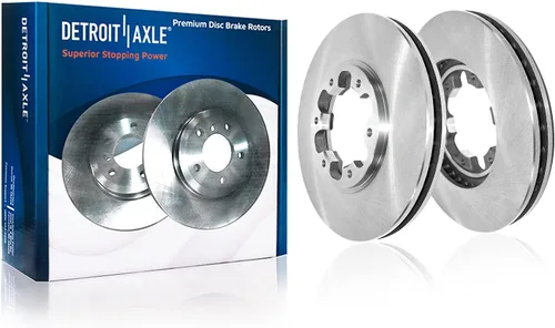 Miniatura 45 de Detroit Axle - Rotores de freno traseros para Volkswagen Beetle Jetta Golf SportWagen Audi A3 2010 2011 2012 2013 2014 2015 2016 2017 2018 2019