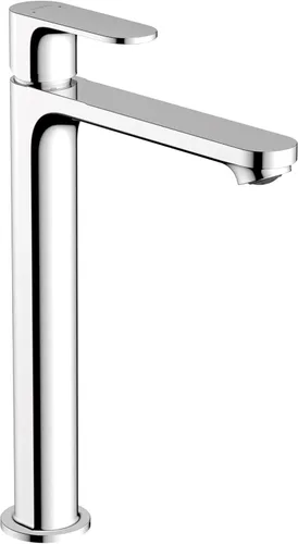 hansgrohe Rebris S 72524001 - Grifo de baño de 1 agujero, fregadero de una sola manija, grifo de lavabo de baño para tocador de 1.2 GPM, cromado,