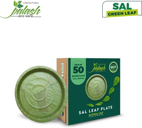 Miniatura 4 de Placa de palash-Sal de un solo uso natural, biodegradable, compostable en el patio trasero, certificado USDA fiestas, festivales, bodas
