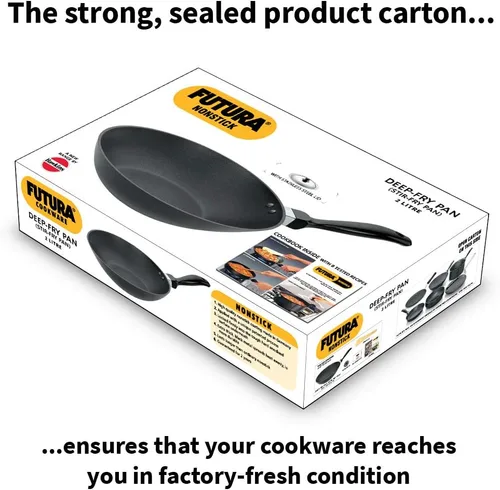 Miniatura 6 de Hawkins Futura - Sartén antiadherente para freír (2 L, 10.2 in, 0.128 in, con tapa SS), color negro