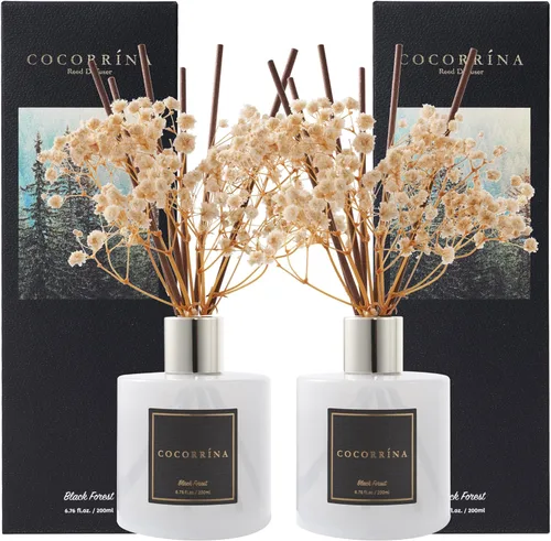 Miniatura 21 de Cocorrína Juego de difusor de varillas - Difusor perfumado de rosa satinada con varillas para el hogar, difusor de varillas para decoración