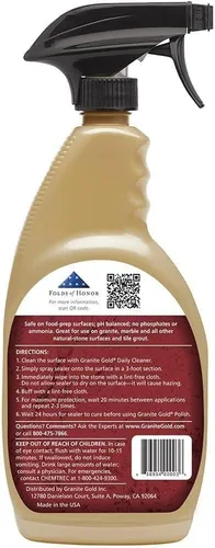 Miniatura 2 de Granite Gold Sellador en Aerosol a Base de Agua, Protección para Granito, Mármol, Travertino, Encimeras de Piedra Natural, 24 Onzas Líquidas