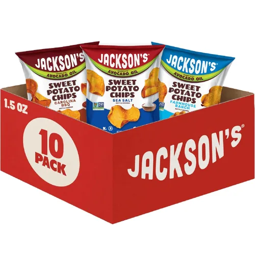 Jackson's Paquete variado de aceite de aguacate (1.5 onzas, paquete de 10) sabor a sal marina, rancho y barbacoa, apto para alérgenos, sin gluten,