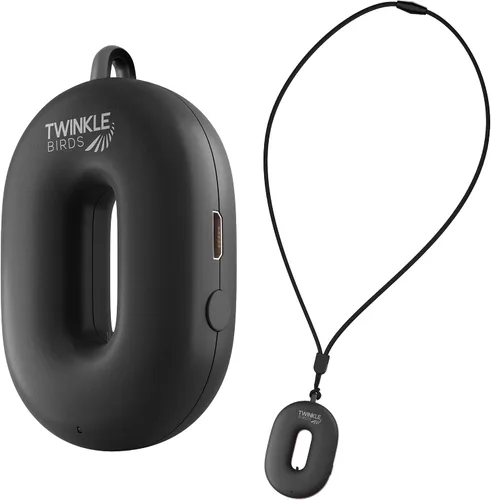 Collar purificador de aire portátil, ionizador personal portátil, limpiador de aire recargable de tamaño de viaje, elimina el polvo, alérgenos, Negro