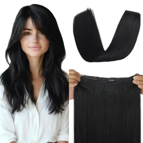 Miniatura 17 de XDhair Extensiones de cabello humano con alambre de 70 g, 14 pulgadas, balayage, color marrón dorado con rubio caramelo Remy, extensiones de cabello