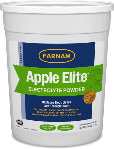 Miniatura 11 de Farnam Suplemento de electrolitos Apple Elite para caballos, reemplaza minerales vitales, para hidratación, sin azúcar añadida, suplementos