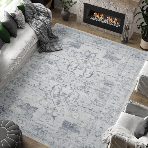 Miniatura 38 de jinchan Lima - Alfombra de pasillo lavable de 2 x 6 pies, antideslizante, de pelo corto, suave, ultrafina, alfombra envejecida para casa de campo