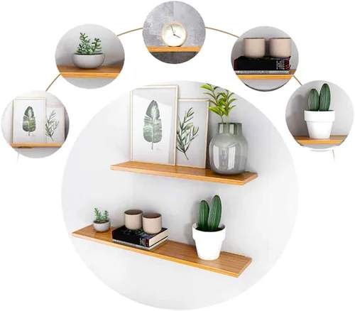 Miniatura 6 de Soportes flotantes de metal triangulares para estantes, montaje en pared, soporte oculto para estantes, para dormitorio, sala de estar, baño, Negro