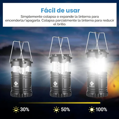 Miniatura 4 de Etekcity Linterna de camping esencial, linterna LED para cortes de energía, equipo de supervivencia y suministros para emergencias, artículos