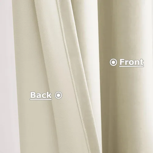 Miniatura 4 de Frelement Cortinas de terciopelo de felpa para sala de estar, dormitorio, cortinas de oscurecimiento de habitación, cortinas con pestaña trasera