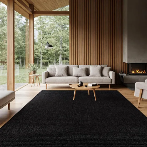 Miniatura 12 de Tapete de Puerta de Yute Fácil 2x3 Pies Interior Exterior Alfombras Naturales Alfombra de Fibra Sólida Alfombra de Área Tejida Boho Fácil de Limpiar