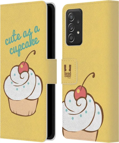 Miniatura 13 de Head Case Designs Assortment Cupcakes Happiness Leather Wallet Case Compatible with Samsung Galaxy A53 5G (2022)