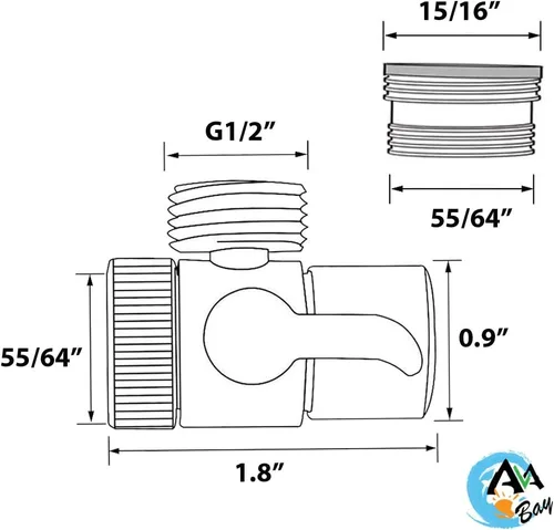 Miniatura 5 de Bidé para inodoro Desviador de grifo
