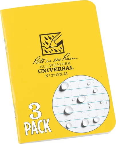 Miniatura 10 de JL Darling, 3 unidades de cuadernos pequeños YEL (TV25957), Negro