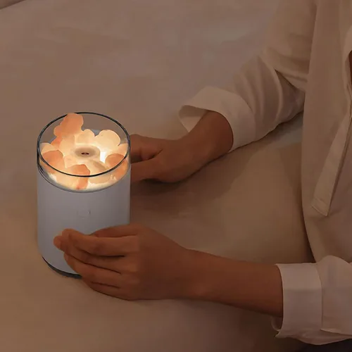 Miniatura 3 de Humidificador de aromaterapia de cristal portátil USB Aroma Difusor de aceite esencial Humidificador de aire con lámpara de atmósfera Hogar (azul)