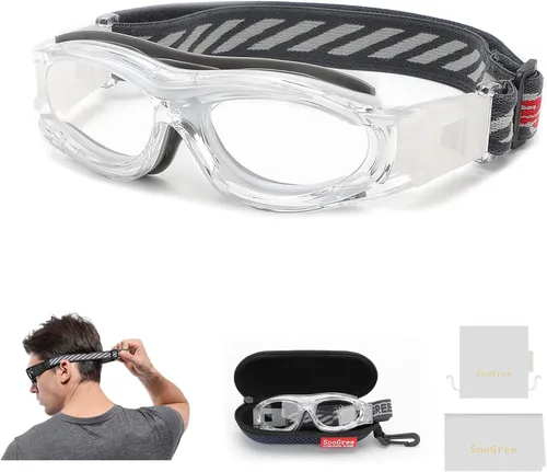 Miniatura 14 de SooGree Gafas deportivas para niños – Gafas de baloncesto y fútbol – Gafas de seguridad para niños – Anteojos antigolpes – Marco 7-14