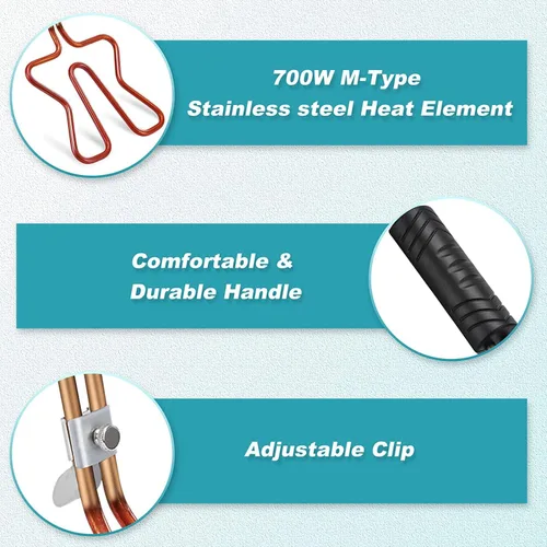 Miniatura 3 de Arrancador de carbón eléctrico de 700 W, bobina de calentamiento de acero inoxidable, encendedor rápido de carbón No requiere líquido encendedor
