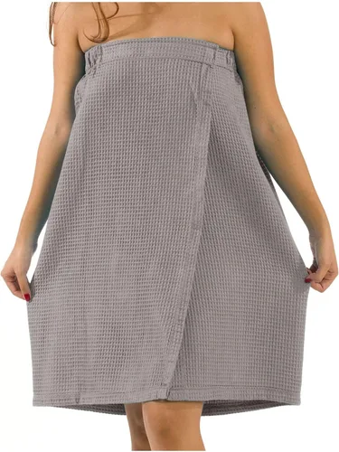 Miniatura 8 de BY LORA Women's Shower Wrap Bath Robe, Lightweight Waffle Body Spa Wrap For Ladies
