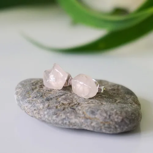 Miniatura 8 de Pendientes de tuerca de cristal de piedra natal aleternativa para mujer y hombre
