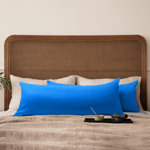 Miniatura 62 de Thmyo - Paquete de 2 fundas de almohada de algodón sólido decorativas cuadradas, fundas de almohada DIY, fundas de almohada en blanco