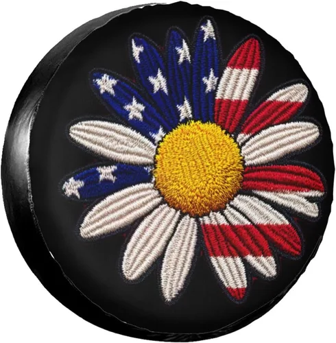Miniatura 7 de Cool Cat and UFO Spare Tire Cover Wheel Protectors Dust-Proof Wheel Tire Cover Fit Trailer, Rv, Sand Many Vehicle 14inch