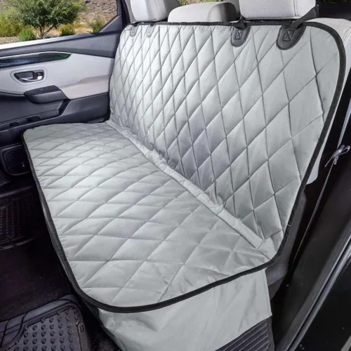 Miniatura 9 de Perro Funda para asiento sin Hamaca para autos, camiones y SUVs – Empresa basada en EE. UU. – Negro, Bronceado, Gris, normal, Bronceado