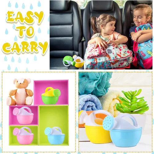 Miniatura 6 de Sosation 12 piezas de mini regaderas para niños, juguete de agua para la playa, arena, agua, juguete para niños pequeños, maceta de riego pequeña