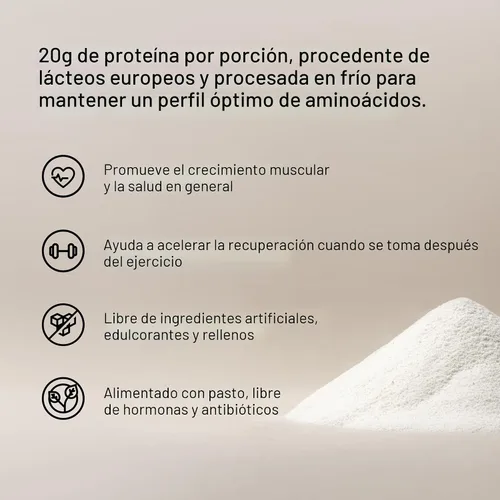 Miniatura 3 de Momentous Essential Proteína de suero de vacas alimentadas a pasto en polvo - 20 g de proteína aislada de suero - Certificada NSF