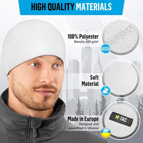 Miniatura 5 de M-Tac Gorro de reloj de forro polar - Gorro táctico militar de invierno para el ejército, gorro de calavera de forro polar