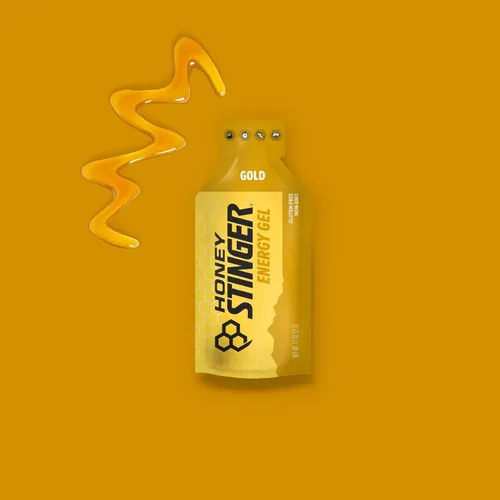 Miniatura 6 de Honey Stinger Gold Energy Gel, sin gluten y sin cafeína, para ejercicio, correr y rendimiento, nutrición deportiva para el hogar y el gimnasio, pre