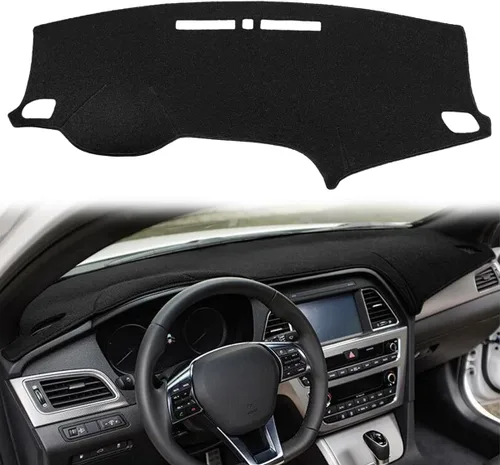 Alfombrilla para salpicadero a medida para Hyundai Sonata 2015 2016 2017 2018 2019 - Funda para salpicadero, almohadilla protectora de alfombra