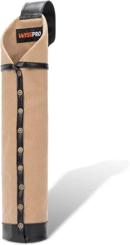 Bolsa de electrodo resistente al fuego, bolsa de lona para varilla de soldadura, soporte de electrodo de cuero con trabillas para cinturón y Amarillo