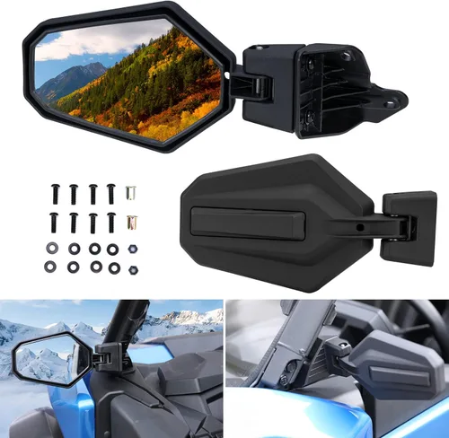 Miniatura 12 de A & UTV PRO Espejo retrovisor para Can Am Commander 2021-2026, espejos retrovisores centrales convexos para 2018-2026 Can Am Maverick Trail