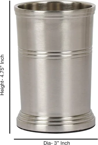 Miniatura 6 de nu steel DR-3456-SET4 Colección Dual Ridge - Accesorios de baño, juego de 4 baños que incluye jabonera, dispensador de loción, taza para vaso