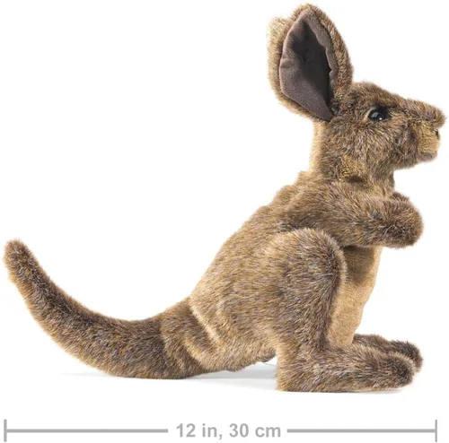 Miniatura 2 de Folkmanis Marioneta de mano canguro pequeña, marrón; bronceado, 1 EA