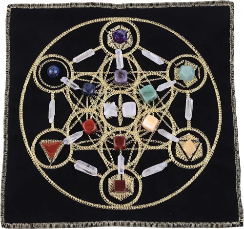 Miniatura 21 de Rockcloud Kit de meditación de tótem de piedra curativa para principiantes, adivinación, suministros de altar wicca, decoración del hogar, amatista