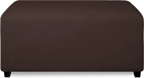 Miniatura 17 de PureFit Funda otomana súper elástica de ajuste perfecto cuadrada - Fundas otomanas para taburete y muebles plegables de almacenamiento para sala