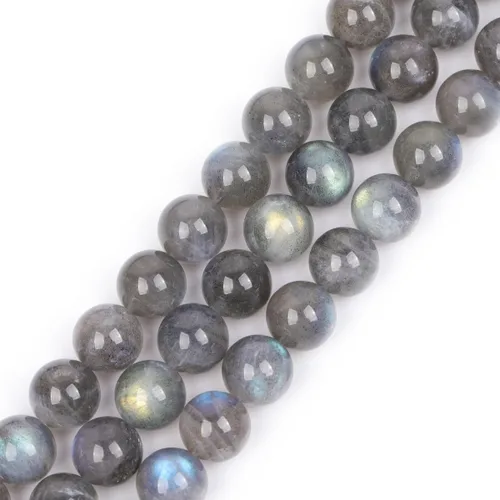 Miniatura 82 de GEM-Inside Cuentas sueltas de amatista natural de 14 mm, gemas de cristal redondo, piedra de energía para hacer joyas, 15 pulgadas Amatista oscura