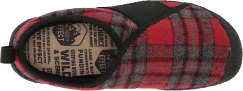 Miniatura 5 de KEEN Pantuflas casuales Howser Wrap para mujer, negro, rojo, cuadros (Red PlaidBlack)