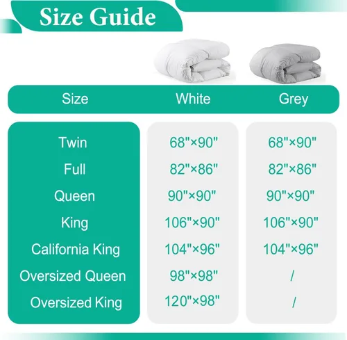 Miniatura 9 de APSMILE Edredón de fibra de plumas tamaño Queen – Edredón de algodón ultra suave para todas las estaciones, edredón acolchado medio cálido