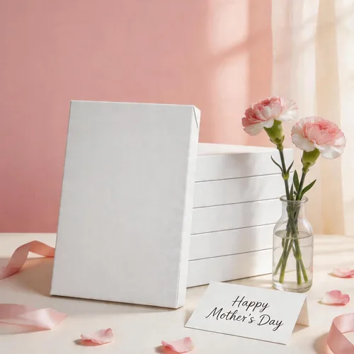 Miniatura 6 de HAPPY POTATO Cajas de regalo blancas de 11 x 8.5 x 1.5 pulgadas, cajas de regalo para ropa, cajas de regalo (textura de grano blanco, paquete de 12)